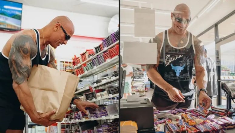 Дуейн Джонсън се връща в магазина, от който е крадял като дете, за да „поправи грешката“
